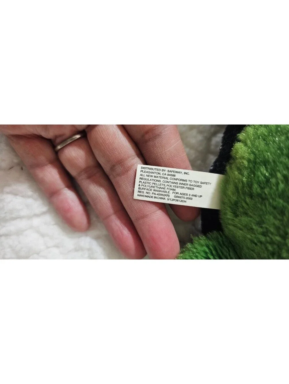 People Pals Turtle Plush Toy Big Dreamy Eyes & Head Green & Black 9